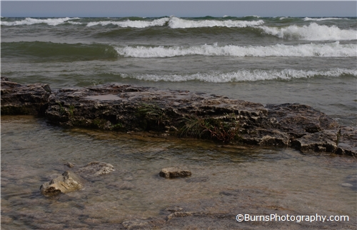 Picture of Waves and Rocks at Cana Island