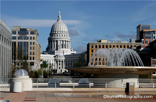 Picture of Madison Capitol from Monona Terrace Roof