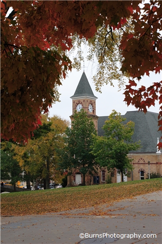 Picture of Music Hall in the fall